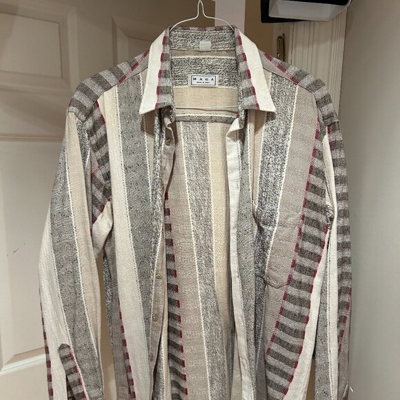 MAGA Italy Vintage Patterned Button-Down - Picture 1 of 4